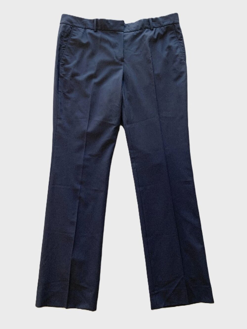 J. Crew Bi Stretch Wool Navy Women Trousers Size 14 Office Professional Work